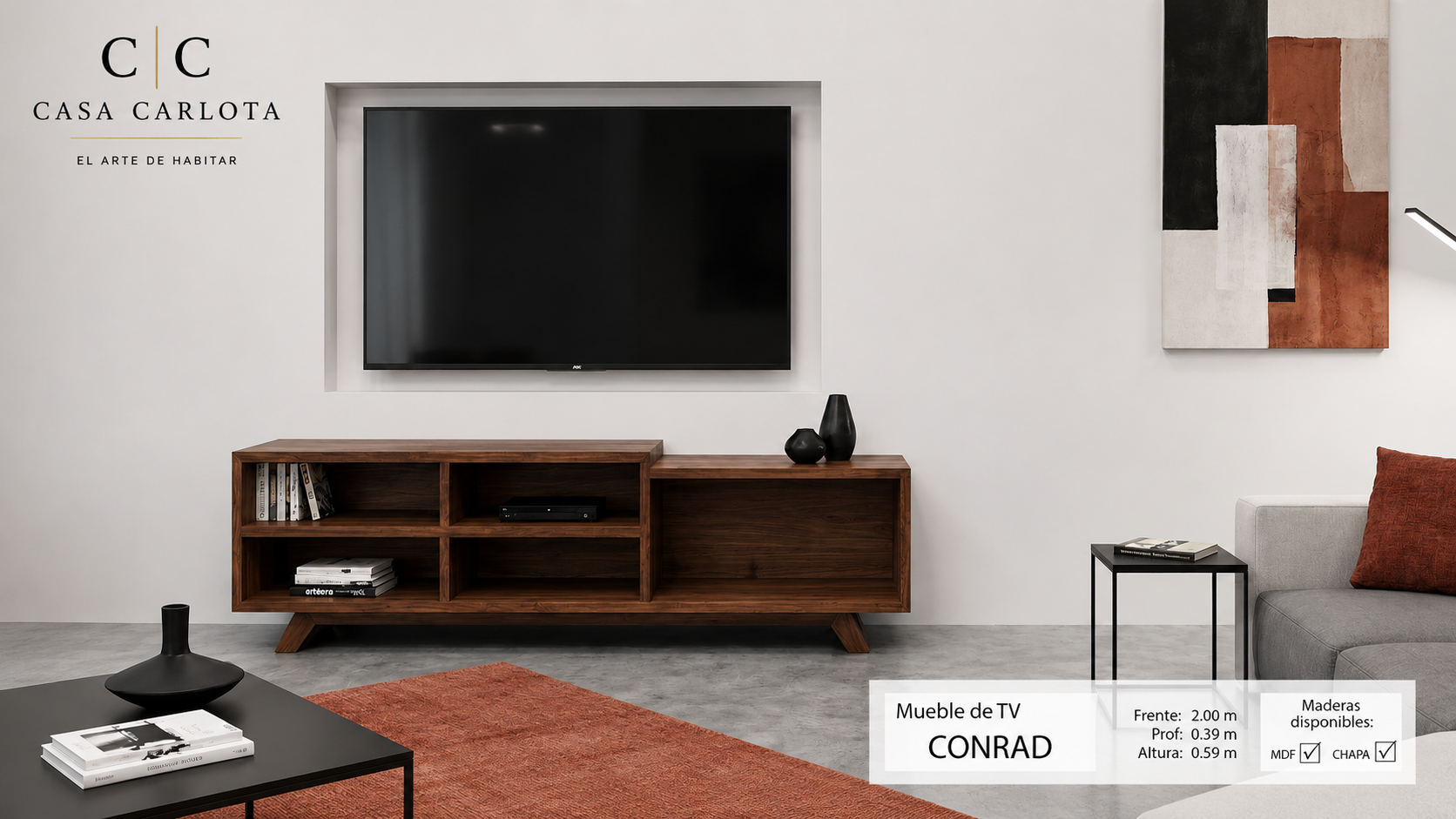 Mueble TV 3 Casa Carlota
